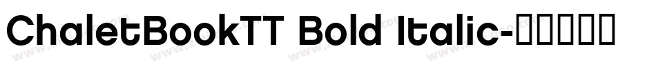 ChaletBookTT Bold Italic字体转换